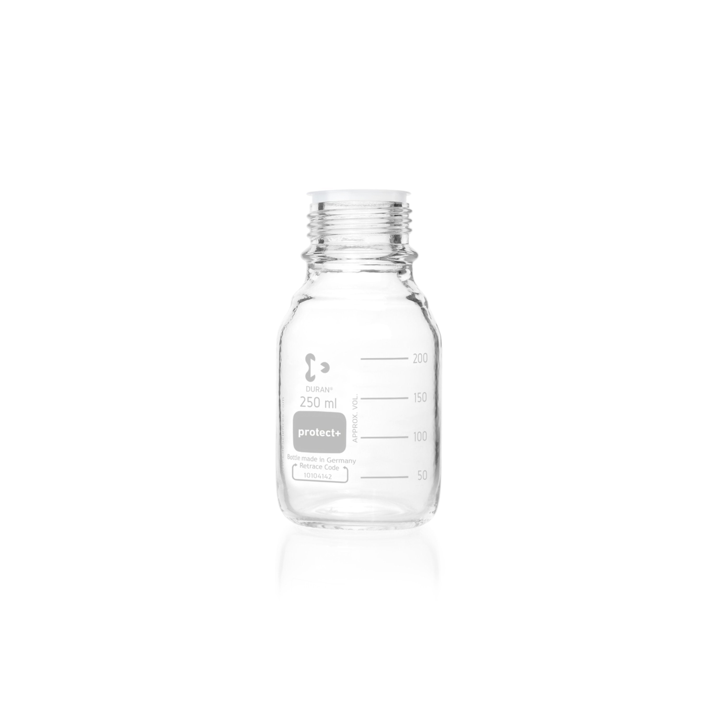 DURAN® Protect+ Laboratory Bottle, Clear - Bio Lab Consumables - DWK Life Sciences - MSE Supplies
