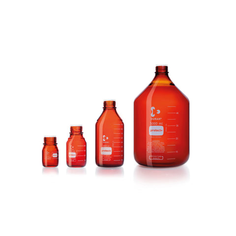 DURAN® Protect+ Laboratory Bottle, Amber - Bio Lab Consumables - DWK Life Sciences - MSE Supplies