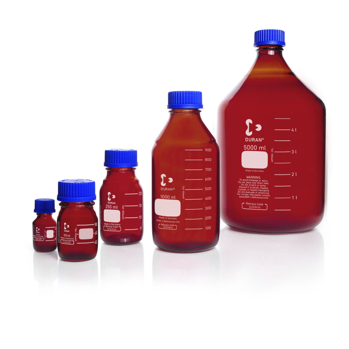 Gl 45 DURAN® Original GL 45 Laboratory Bottle, Amber, with Screw Cap – MSE ...