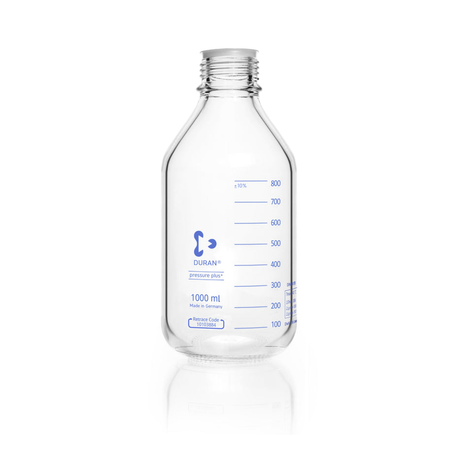 DURAN® Pressure Plus+ GL 45 Laboratory Bottle, Clear - Bio Lab Consumables - DWK Life Sciences - MSE Supplies