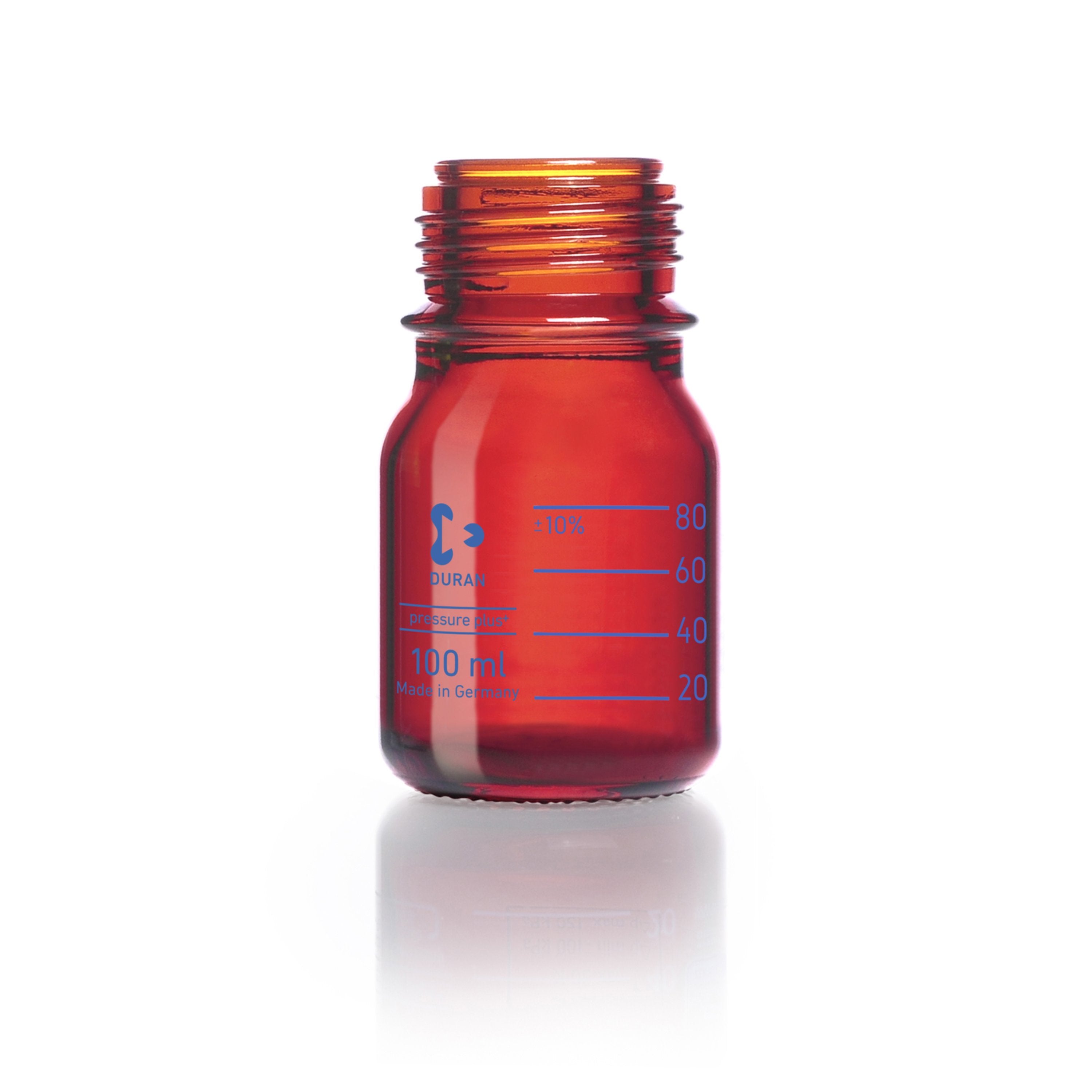 DURAN® Pressure Plus+ GL 45 Laboratory Bottle, Amber - Bio Lab Consumables - DWK Life Sciences - MSE Supplies