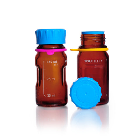 DURAN® YOUTILITY® GL 45 Laboratory Bottle, Amber - Bio Lab Consumables - DWK Life Sciences - MSE Supplies