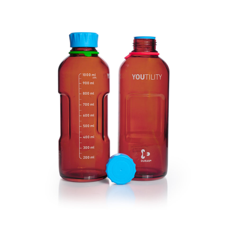 DURAN® YOUTILITY® GL 45 Laboratory Bottle, Amber - Bio Lab Consumables - DWK Life Sciences - MSE Supplies