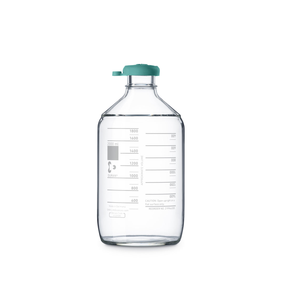 DURAN® Autoclave Bottle & Push-on Natural Rubber Cap - Bio Lab Consumables - DWK Life Sciences - MSE Supplies