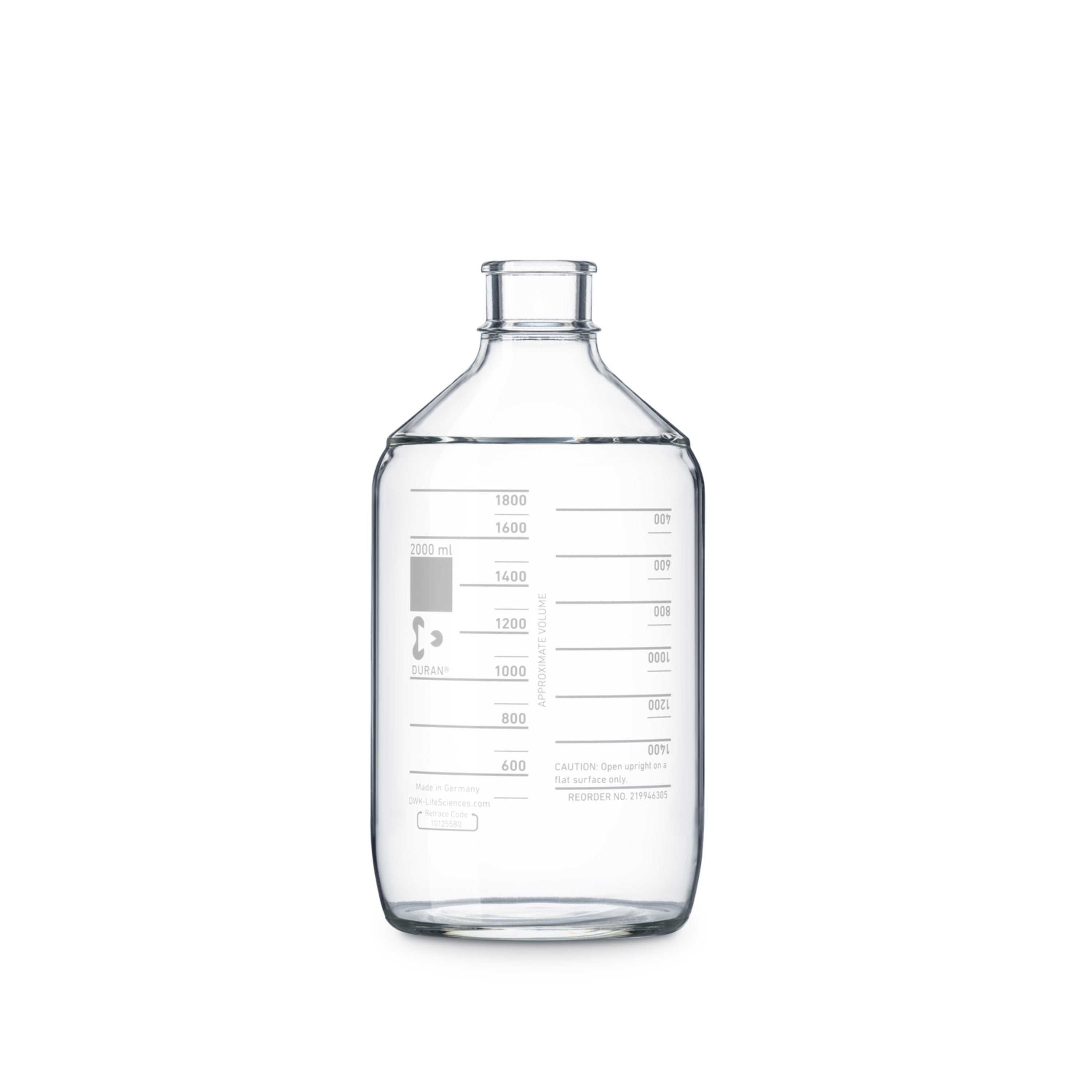 DURAN® Autoclave Bottle & Push-on Natural Rubber Cap - Bio Lab Consumables - DWK Life Sciences - MSE Supplies