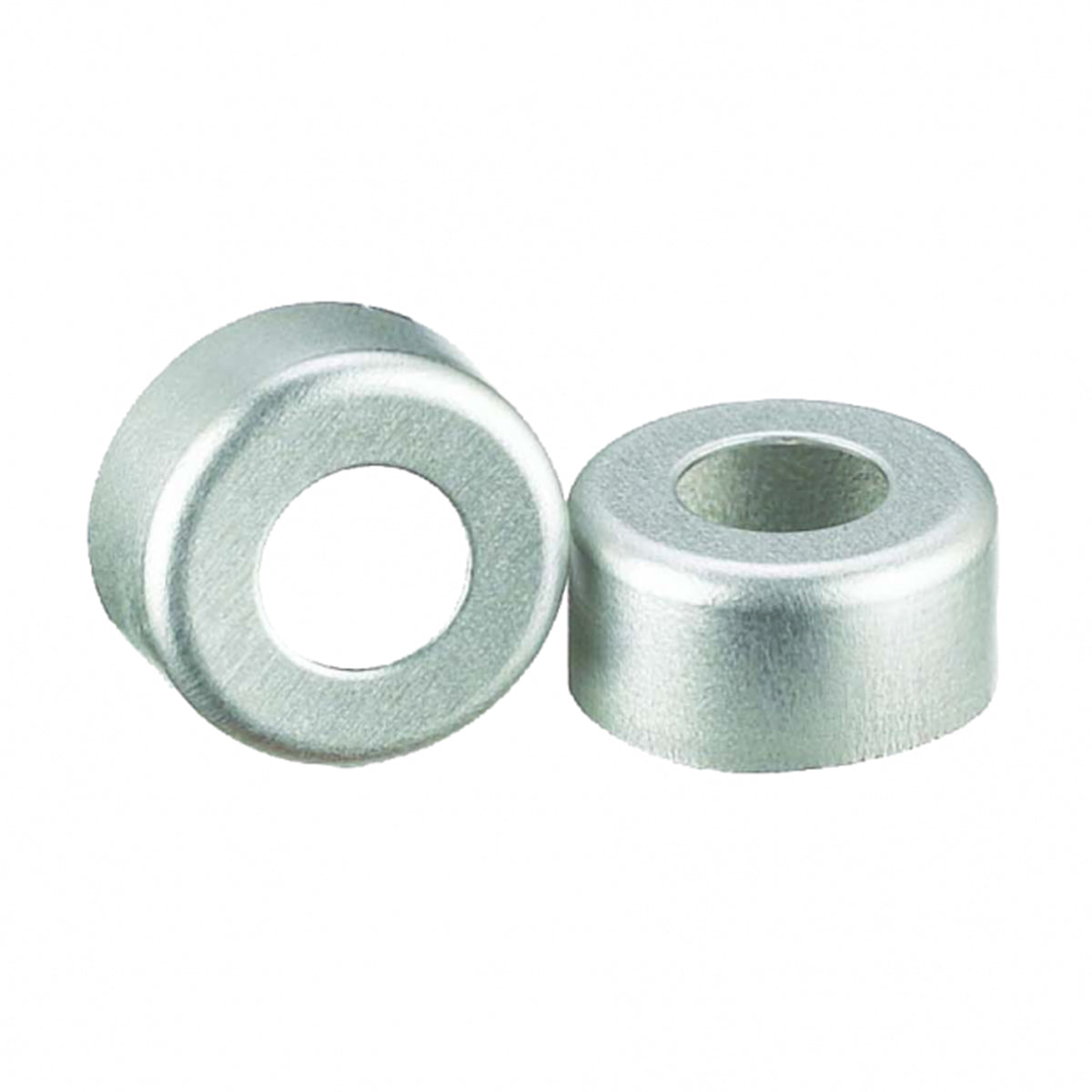 WHEATON® Unlined Open Top Aluminum Seal, 11mm, Natural