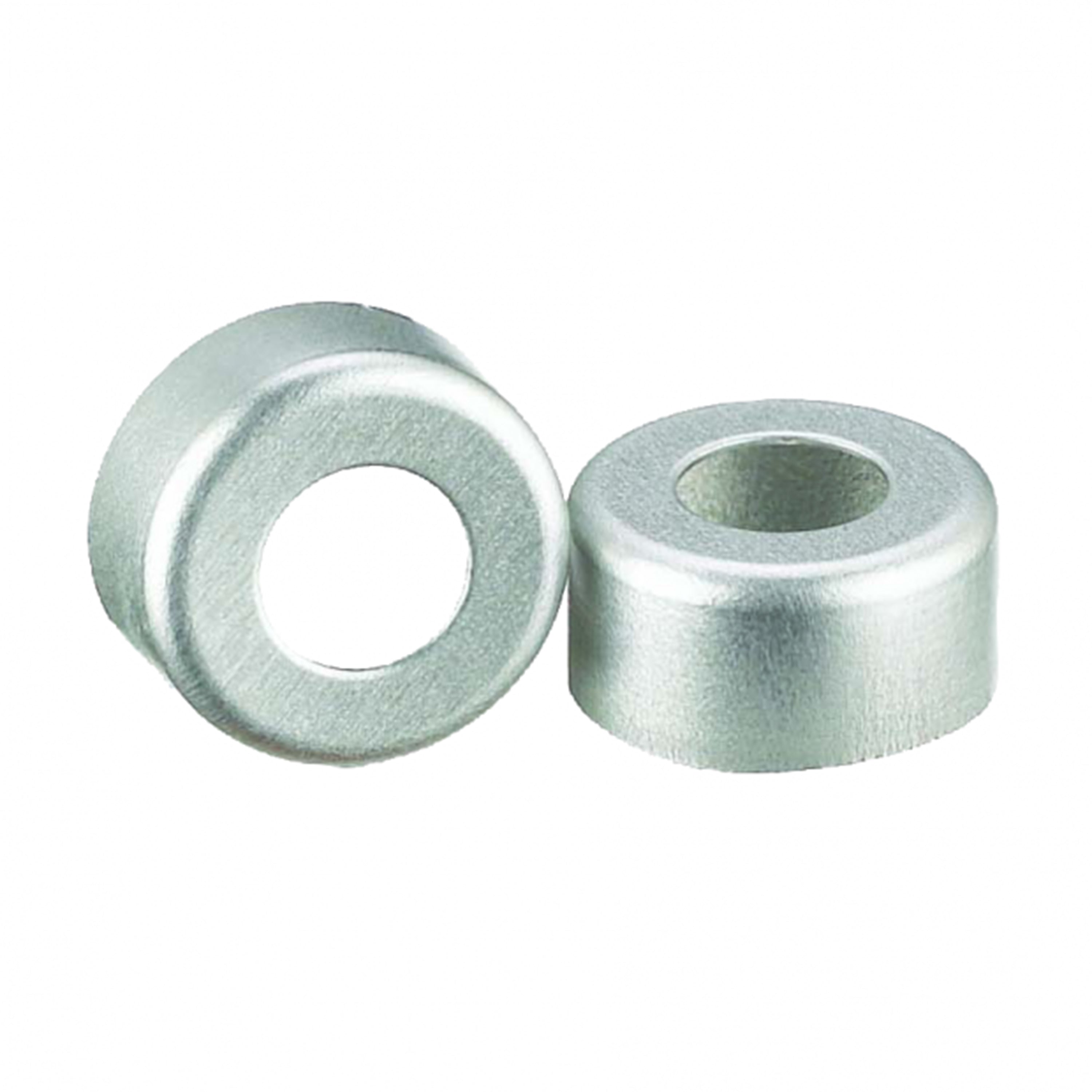 WHEATON® Unlined Open Top Aluminum Seal, 11mm, Natural