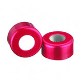 WHEATON® Unlined Open Top Aluminum Seal, 11mm, Red
