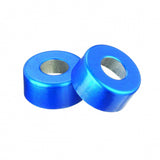 WHEATON® Unlined Aluminum Seal, 13mm, Blue, Open Top