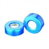 WHEATON® Unlined Aluminum Seal, 20mm, Blue, Open Top