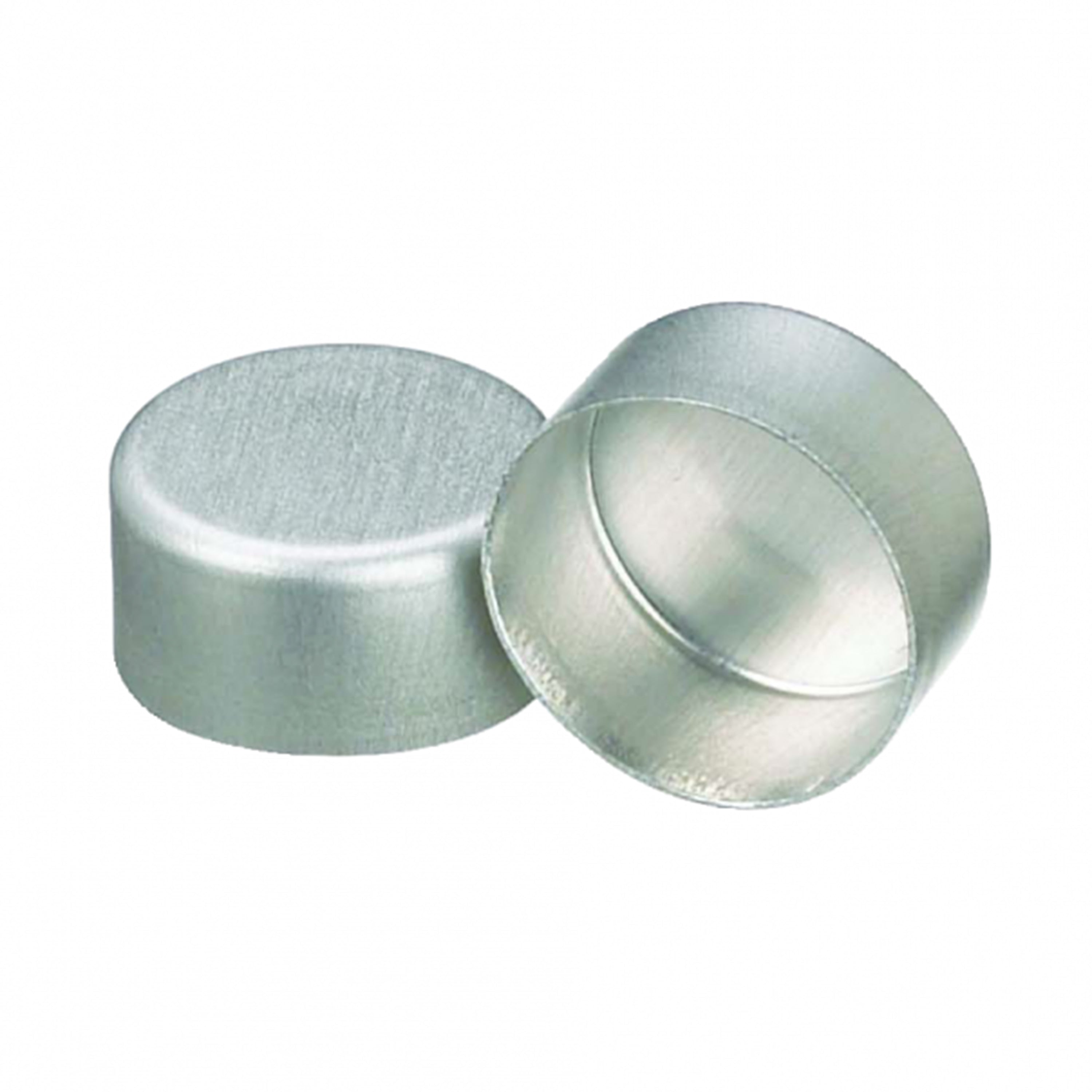 WHEATON® Unlined Solid Top Aluminum Seal, 11mm, Natural