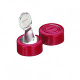 WHEATON® Unlined Aluminum Seal, 13mm, Red, Tear-Off