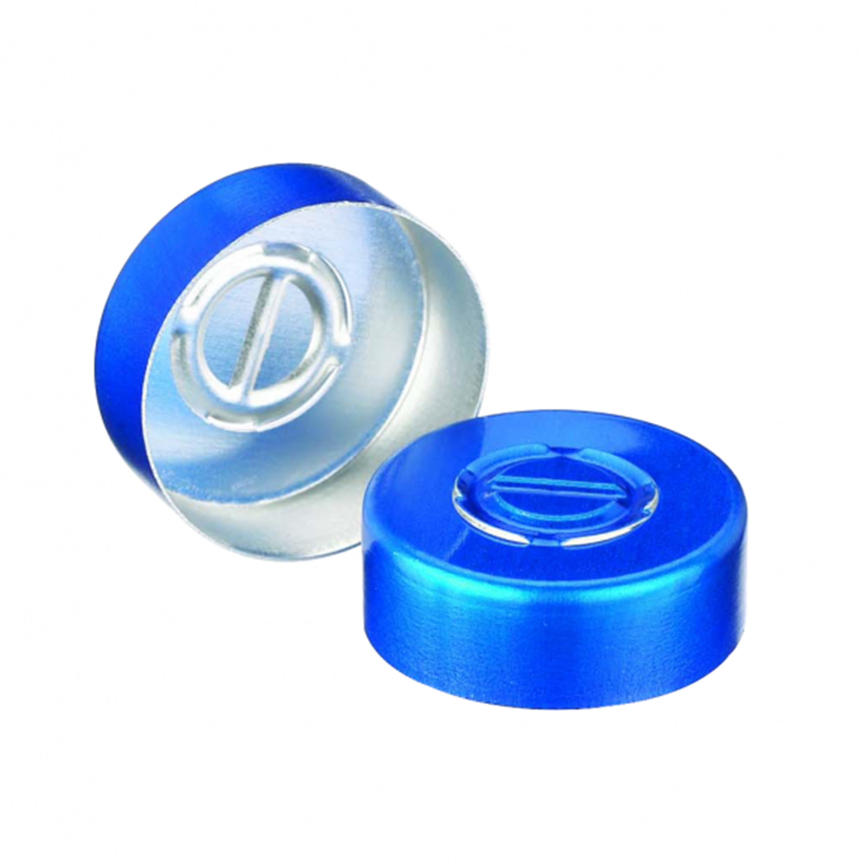 WHEATON® Unlined Aluminum Seal, 20mm, Blue, Tear-Off