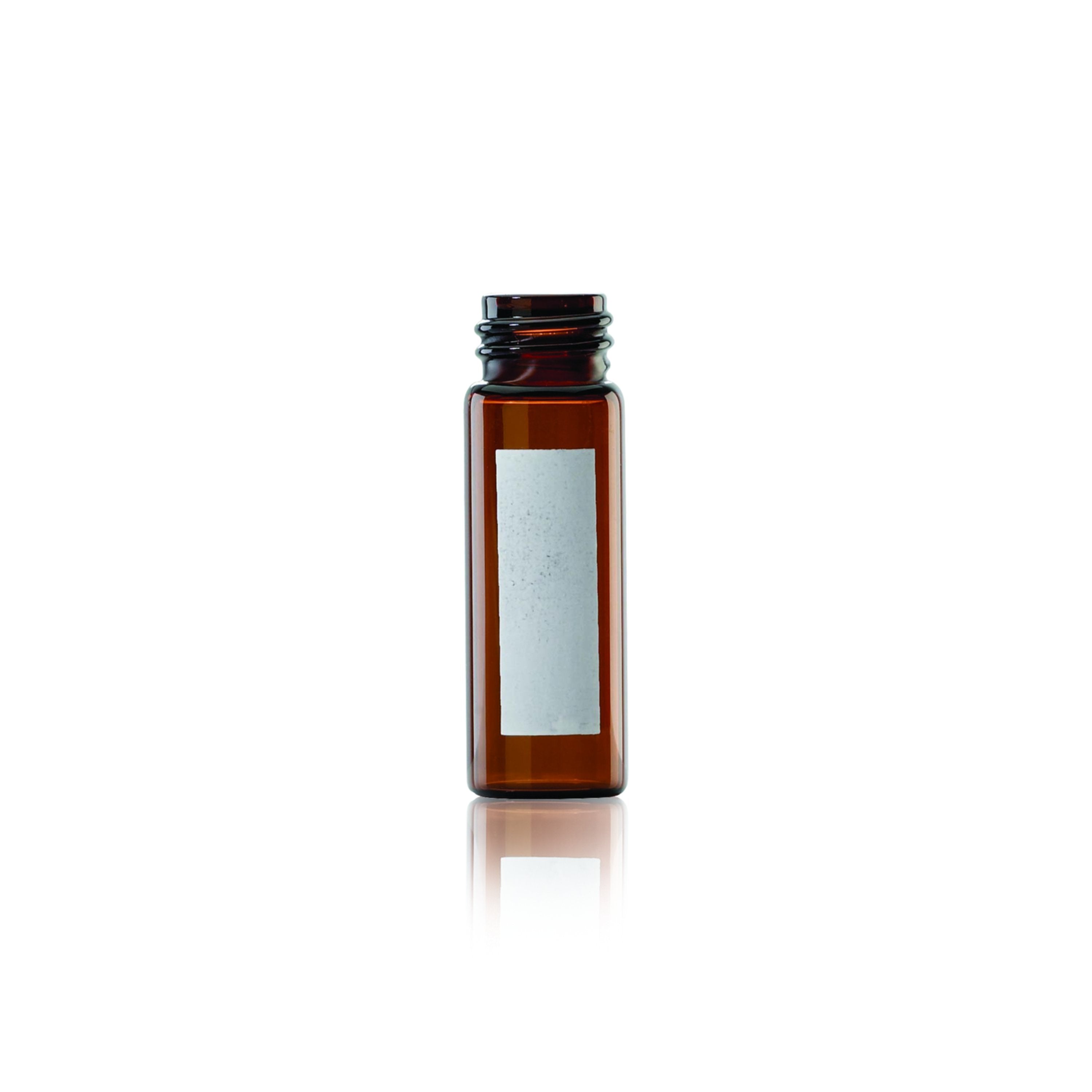 WHEATON® Screw Top Vial 15 x 45mm Screw Top Vials, Amber With Writing Patch