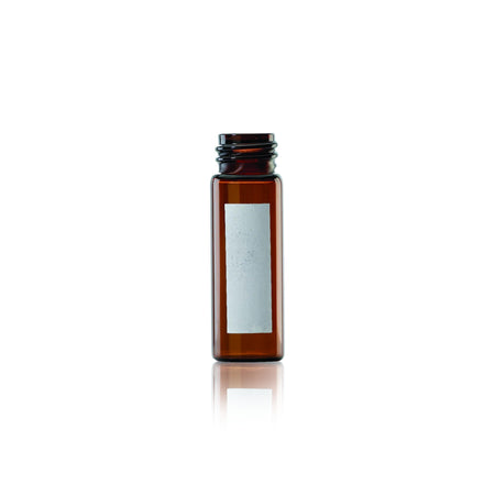 WHEATON® Screw Top Vial 15 x 45mm Screw Top Vials, Amber With Writing Patch