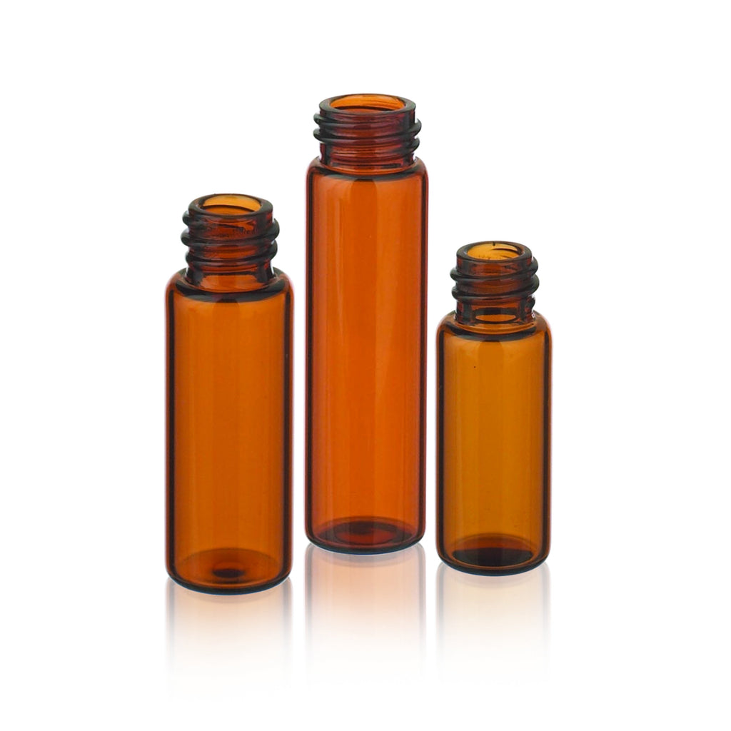 WHEATON® LAB FILE® Sample Vials, Standard Vials Without Caps, Amber ...