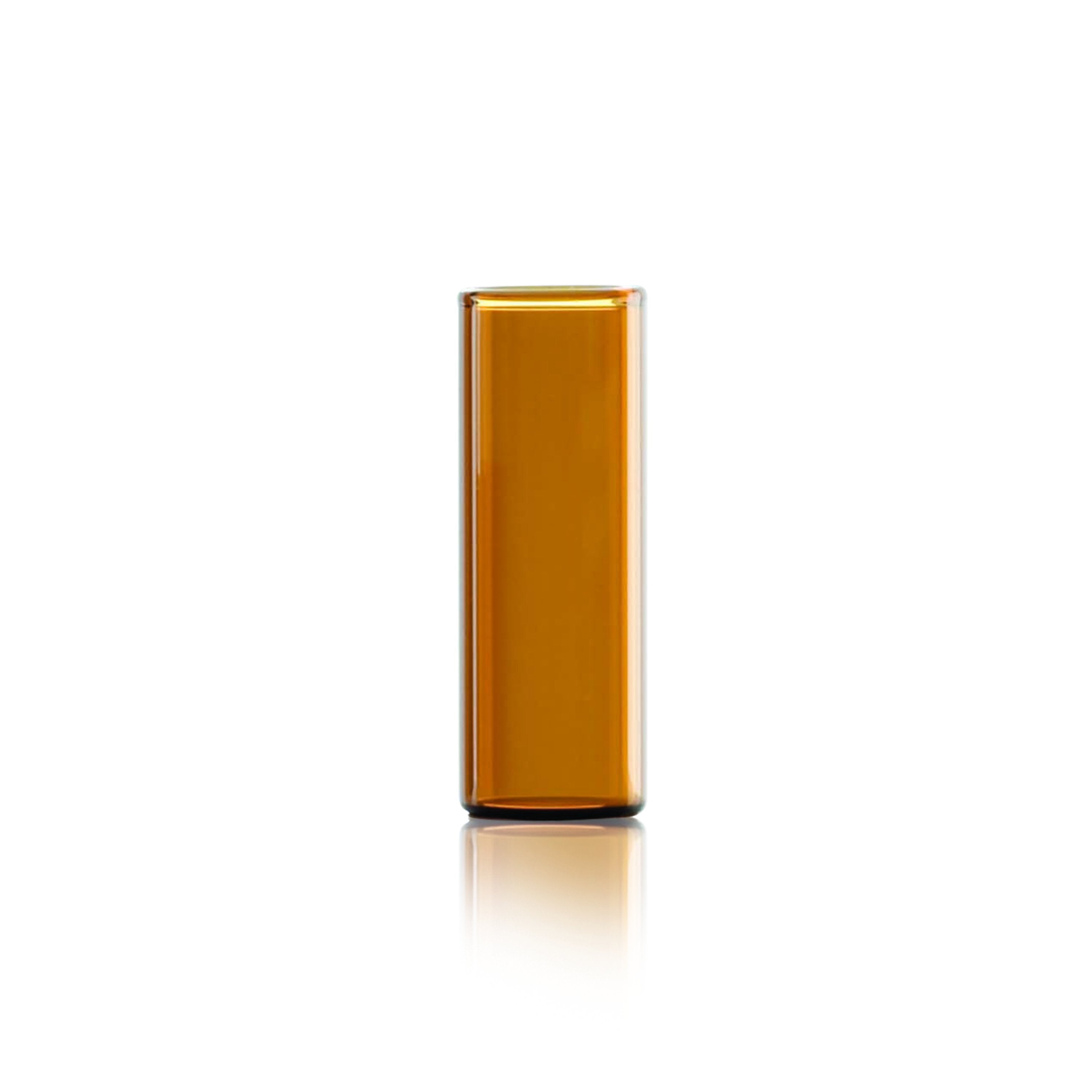 WHEATON® Shell Vial 12 x 32mm, Convenience Pack, Glass Shell Vial, Amber w/ Plug Cap, 2 mL