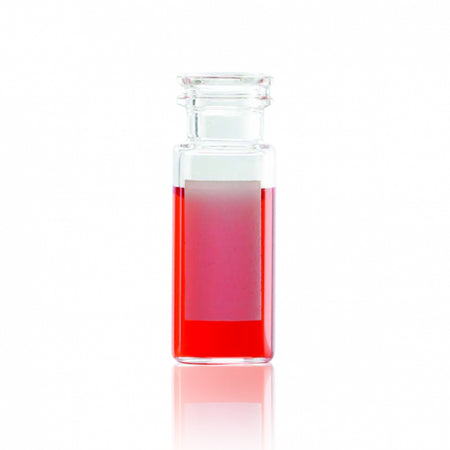 WHEATON® E-Z VIAL® With Snap Ring 12 x 32mm, Clear With Writing Patch