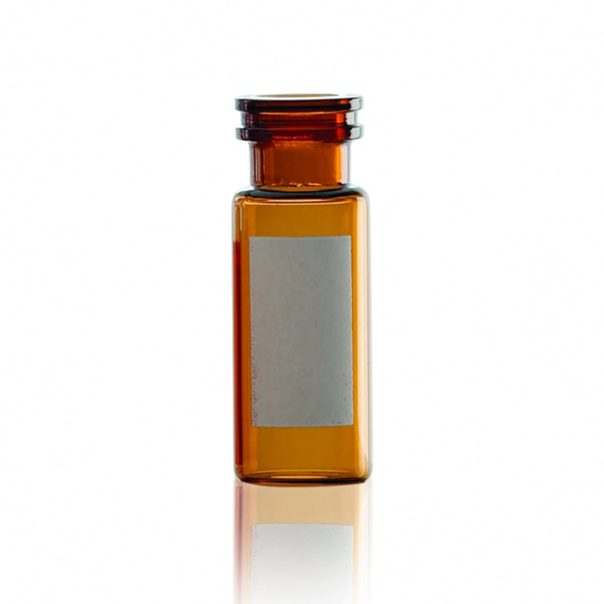 WHEATON® E-Z VIAL® With Snap Ring 12 x 32mm, Amber With Writing Patch