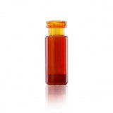 WHEATON® 12 x 32mm Plastic Vial With 0.1mL Insert, Amber Crimp Top