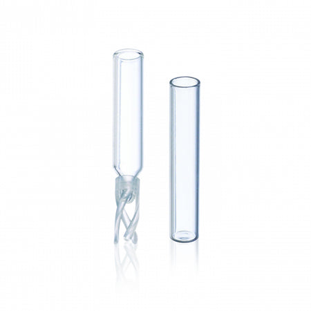 WHEATON® ABC VIALS™ 12 x 32, Limited Volume Inserts, Polypropylene Insert w/ Bottom Spring