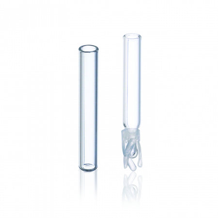 WHEATON® Standard Opening Vials 12 x 32mm, Limited Volume Inserts, Glass With Bottom Spring, 0.1mL