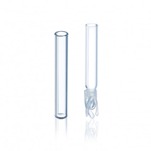 WHEATON® Standard Opening Vials 12 x 32mm, Limited Volume Inserts, Glass With Bottom Spring, 0.1mL