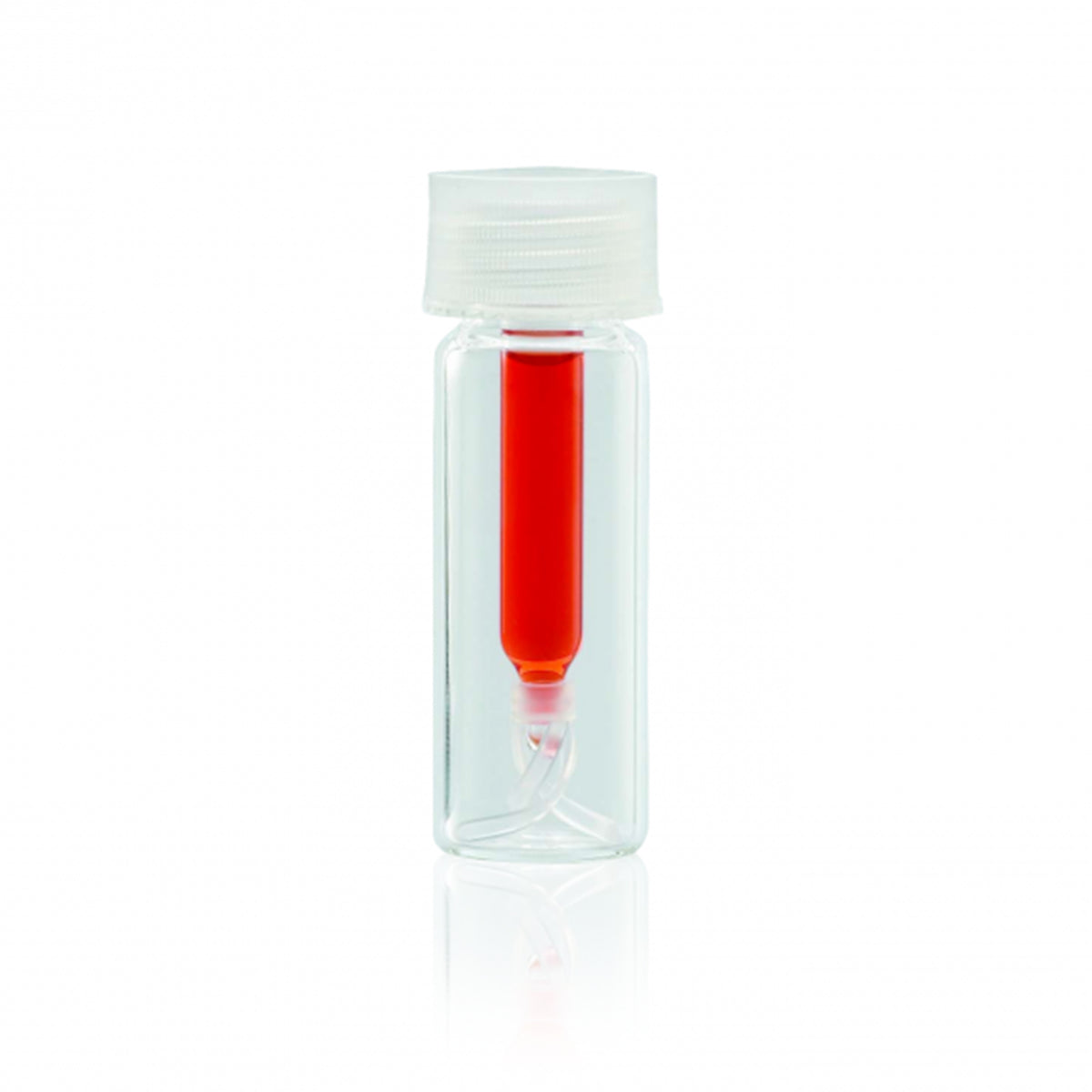 WHEATON® Screw Top Vial 15 x 45mm, Limited Volume Glass Insert With Bottom Spring