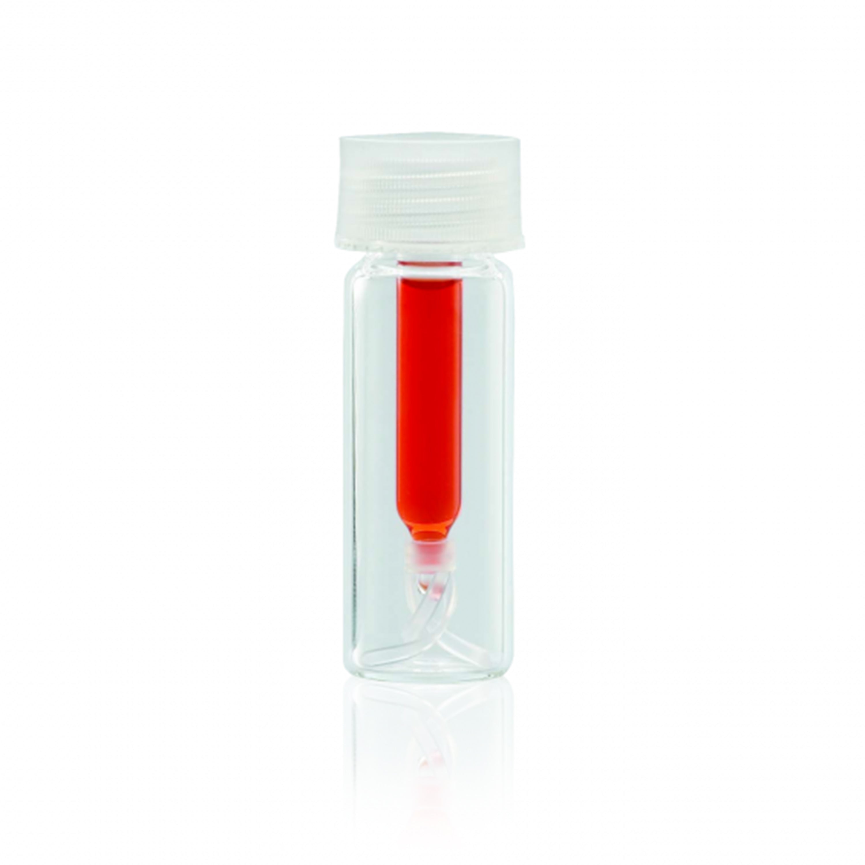 WHEATON® Screw Top Vial 15 x 45mm, Limited Volume Glass Insert With Bottom Spring
