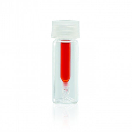 WHEATON® Screw Top Vial 15 x 45mm, Limited Volume Glass Insert With Bottom Spring