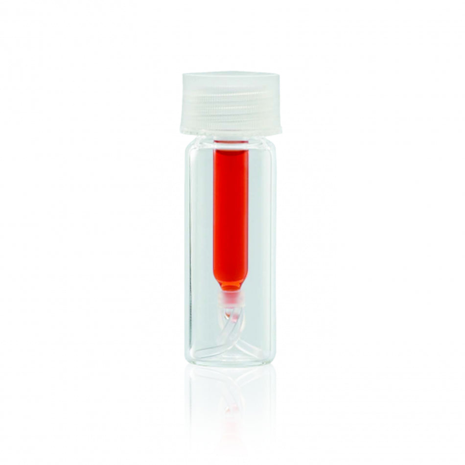 WHEATON® Screw Top Vial 15 x 45mm, Limited Volume Glass Insert With Bottom Spring