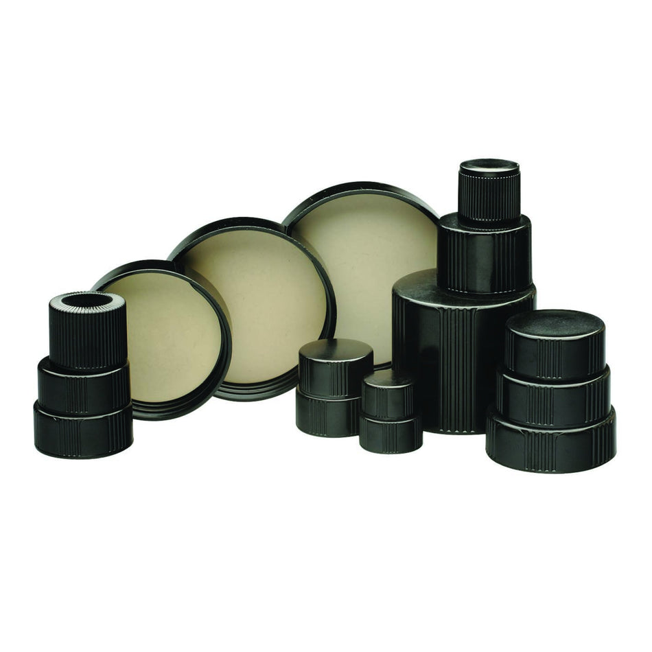 WHEATON® Black Phenolic Screw Cap