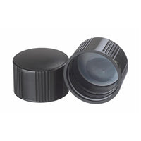 WHEATON® Black Phenolic Screw Cap, Polyethylene (LDPE) Liner, 33-430