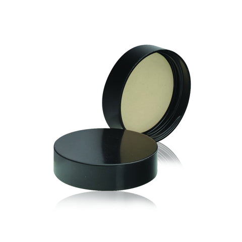 WHEATON® Black Phenolic Screw Cap, White Rubber Liner, 38-415