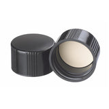 WHEATON® Black Phenolic Screw Cap, Rubber Liner, 33-430