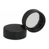 WHEATON® Black Phenolic Screw Cap, Foil-Faced Pulp Liner, 28-400, Case of 100