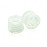 WHEATON® Preassembled Open Top Caps and Septa, Natural Polypropylene Cap, With 10 mil Septa
