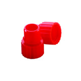 WHEATON® Snap Plug Caps, Red, 8 mm