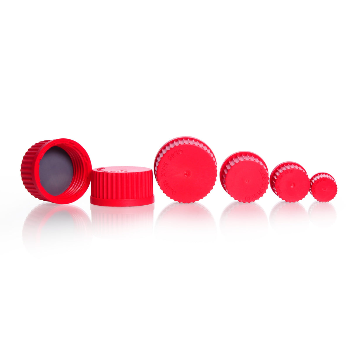 DURAN® High Temperature Screw Cap (PBT, Red), with PTFE-Coated - Bio Lab Consumables - DWK Life Sciences - MSE Supplies