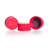 DURAN® High Temperature Screw Cap (PBT, Red), with PTFE-Coated - Bio Lab Consumables - DWK Life Sciences - MSE Supplies