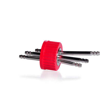 DURAN® GL 45 Stainless Steel Multiport Connector Cap - Bio Lab Consumables - DWK Life Sciences - MSE Supplies