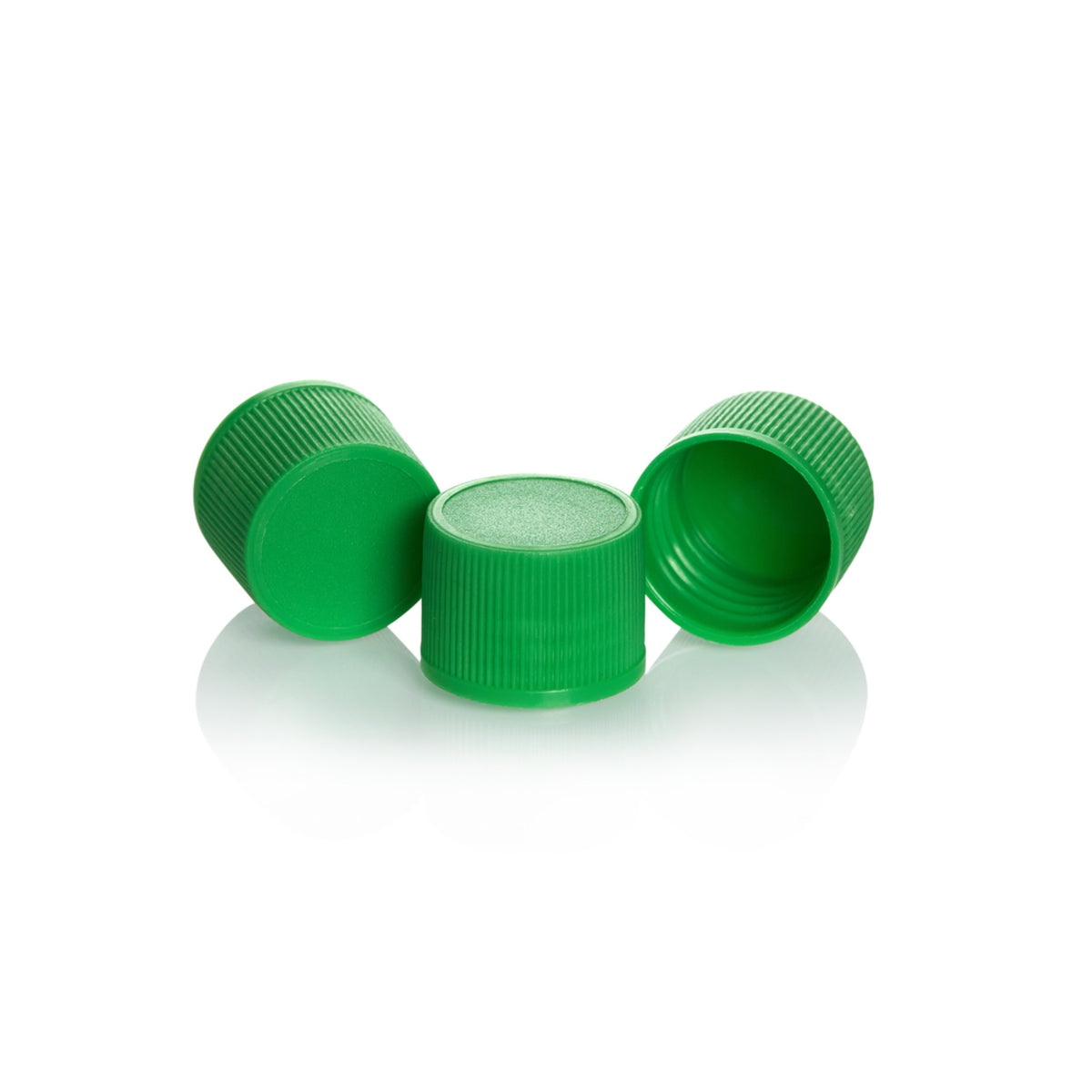 WHEATON® Cap, diagnostic, green, polypropylene, linerless, 15.5 R4