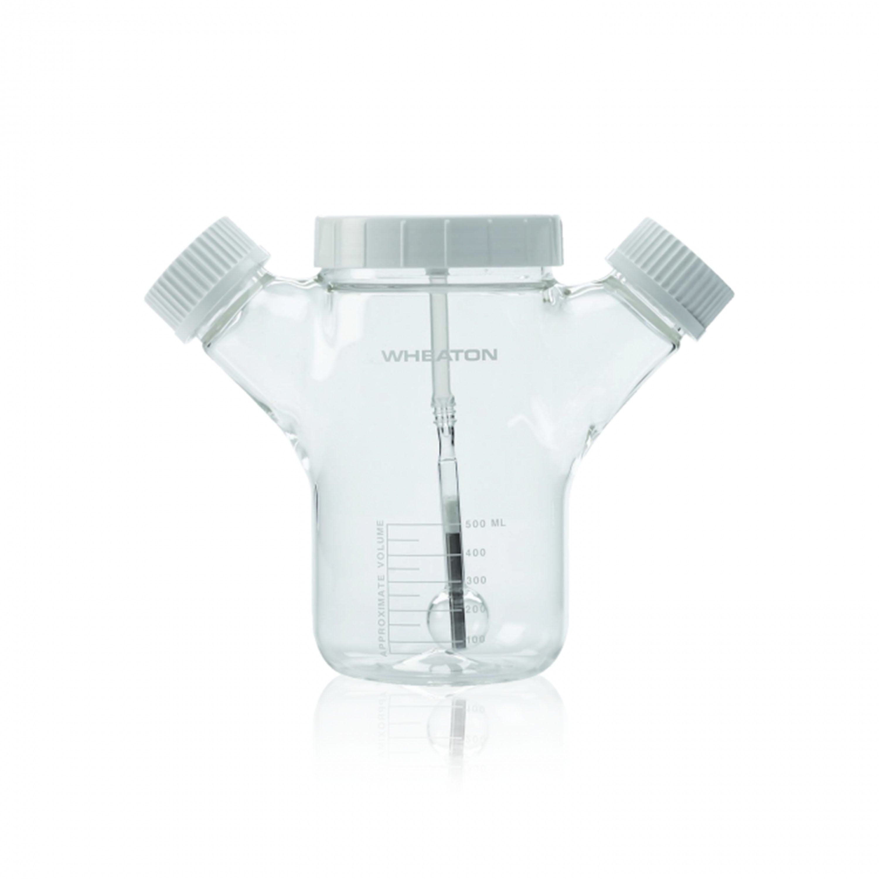 WHEATON® CELSTIR® Double Sidearm Spinner Flask, Magna-Flex Spinner Flask