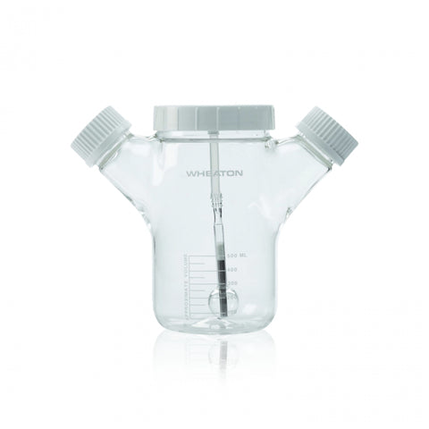 WHEATON® CELSTIR® Double Sidearm Spinner Flask, Magna-Flex Spinner Flask