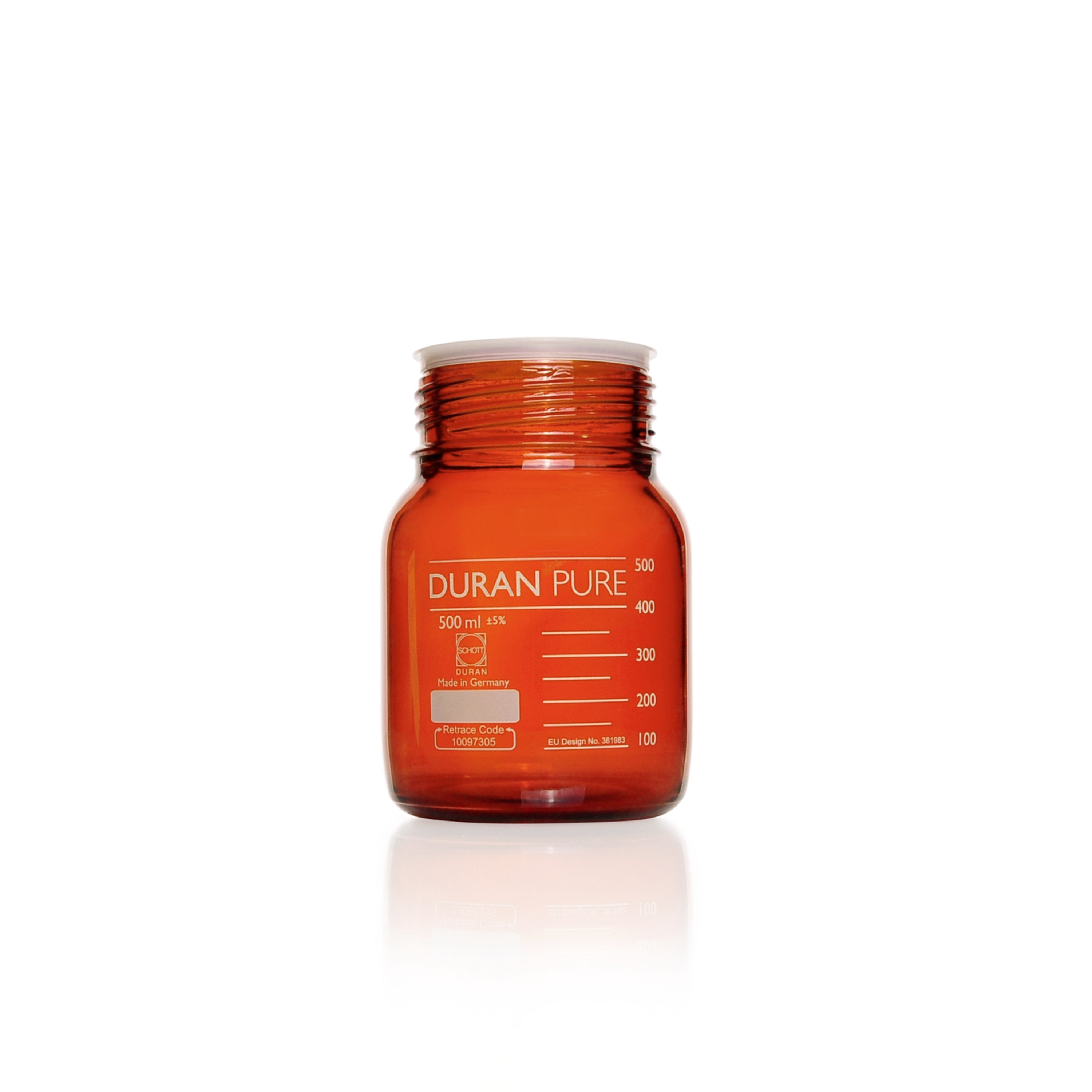 DURAN® PURE GLS 80® Bottle, Wide Mouth, Amber - Bio Lab Consumables - DWK Life Sciences - MSE Supplies