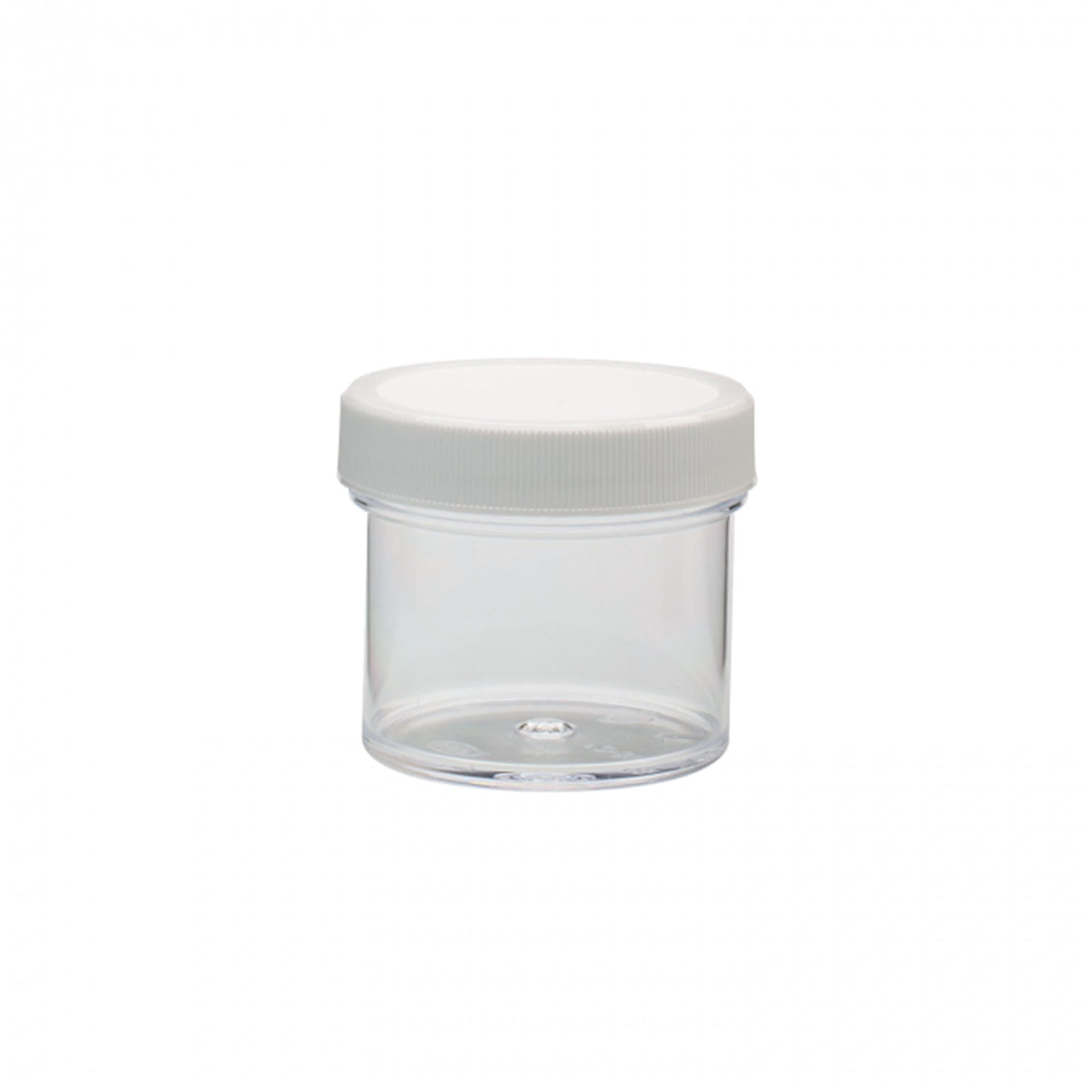 WHEATON® Clear Polystyrene Jar, PP cap with foamed PE liner, 60 mL