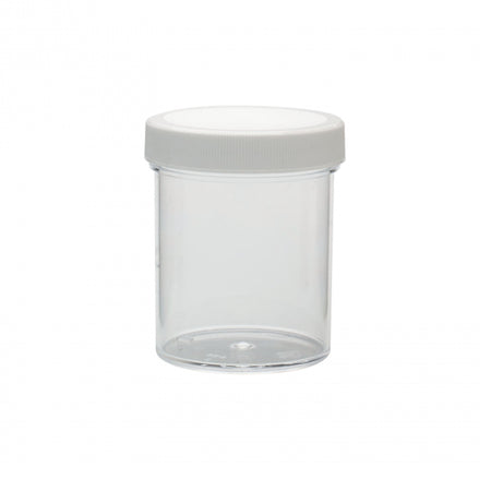 WHEATON® Clear Polystyrene Jar, PP cap with foamed PE liner, 125 mL