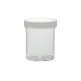 WHEATON® Clear Polystyrene Jar, PP cap with foamed PE liner, 125 mL