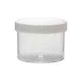 WHEATON® Clear Polystyrene Jar, PP cap with foamed PE liner, 250 mL