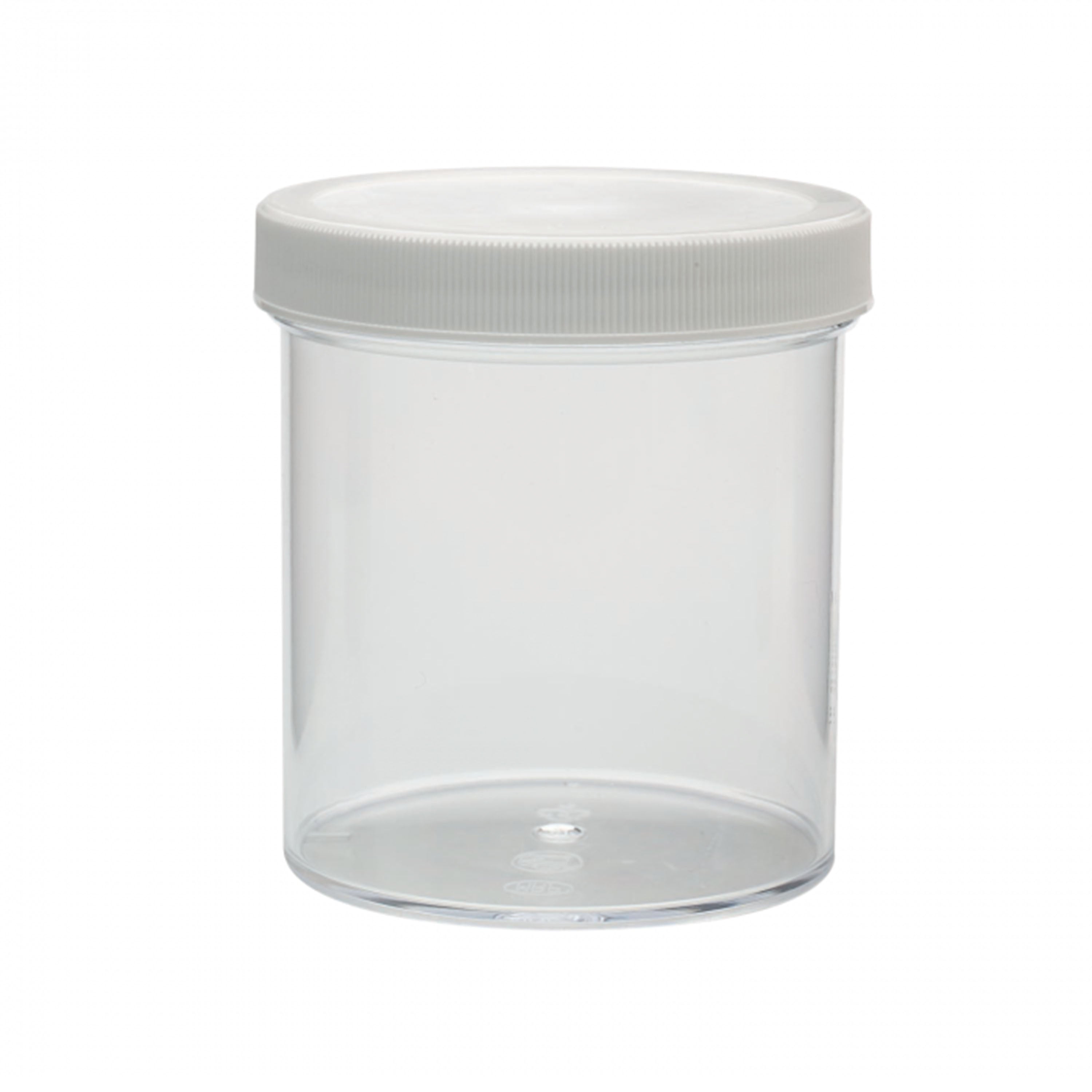 WHEATON® Clear Polystyrene Jar, PP cap with foamed PE liner, 500 mL